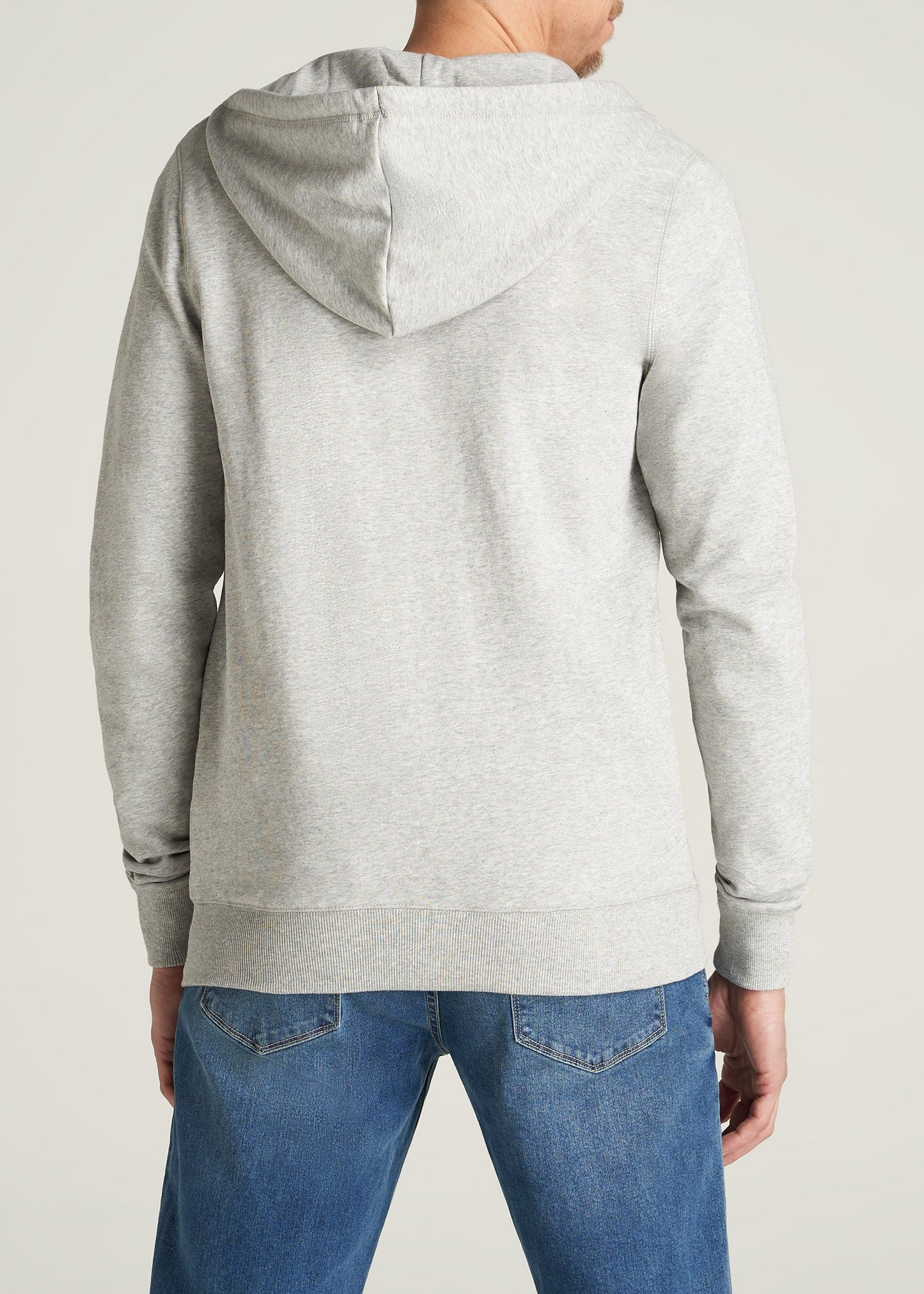 American-Tall-Men-8020-FrenchTerry-FullZip-Hoodie-GreyMix-back