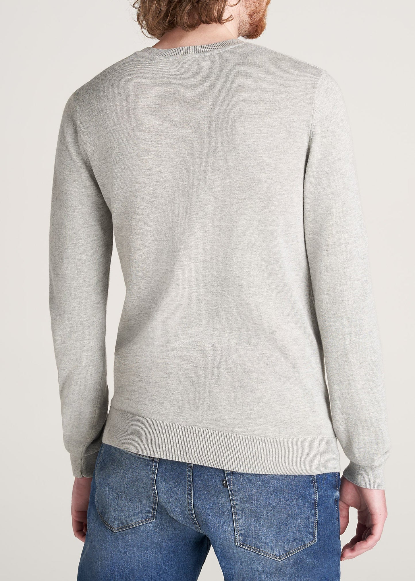American-Tall-Men-Everyday-CrewNeck-Sweater-GreyMix-back