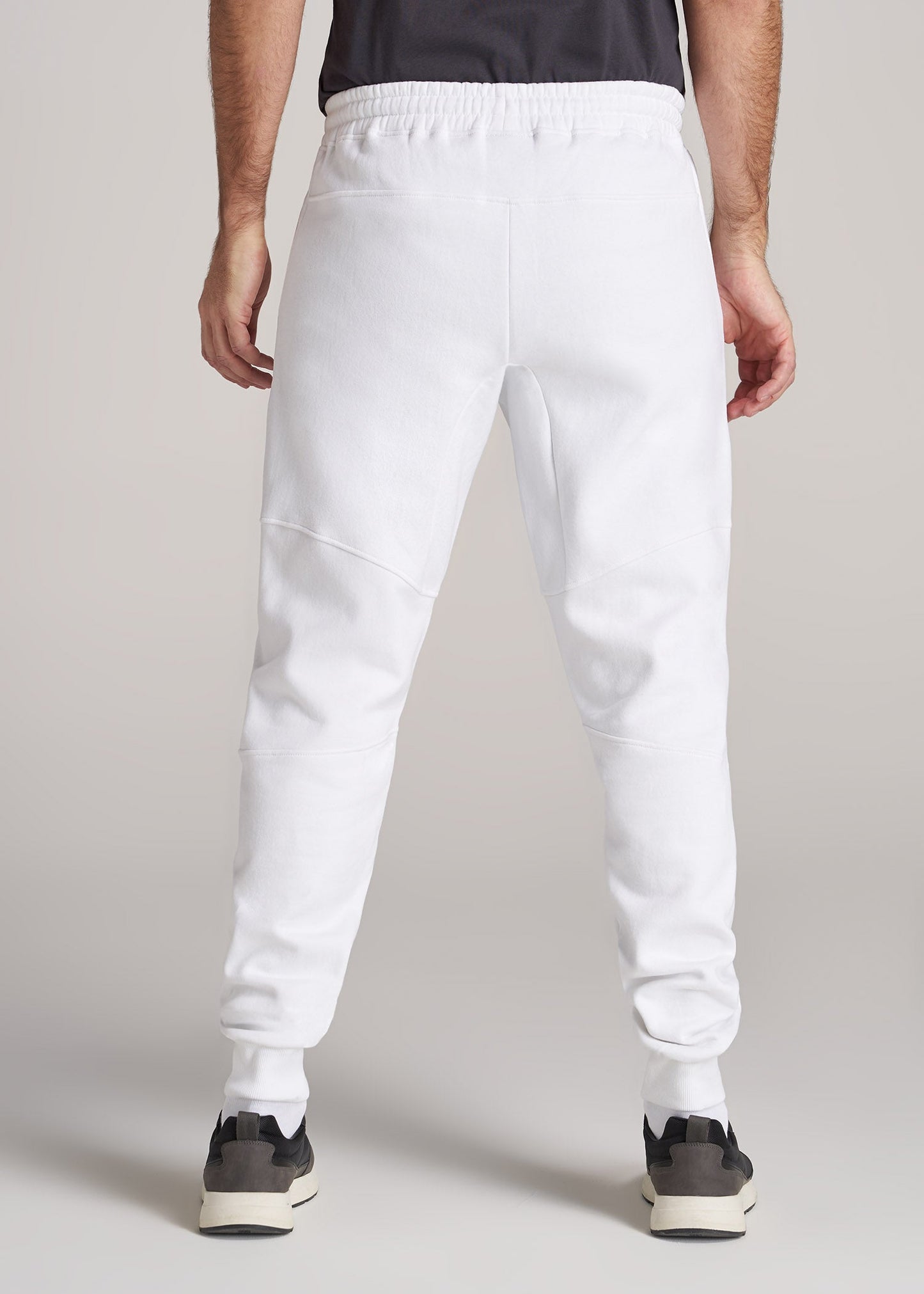 American-Tall-Men-FleeceJogger-BrightWhite-back