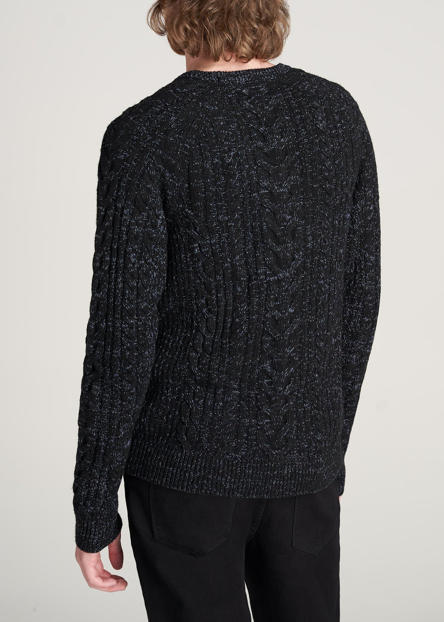 American-Tall-Men-HeavyCable-PulloverSweater-BlackNavy-back