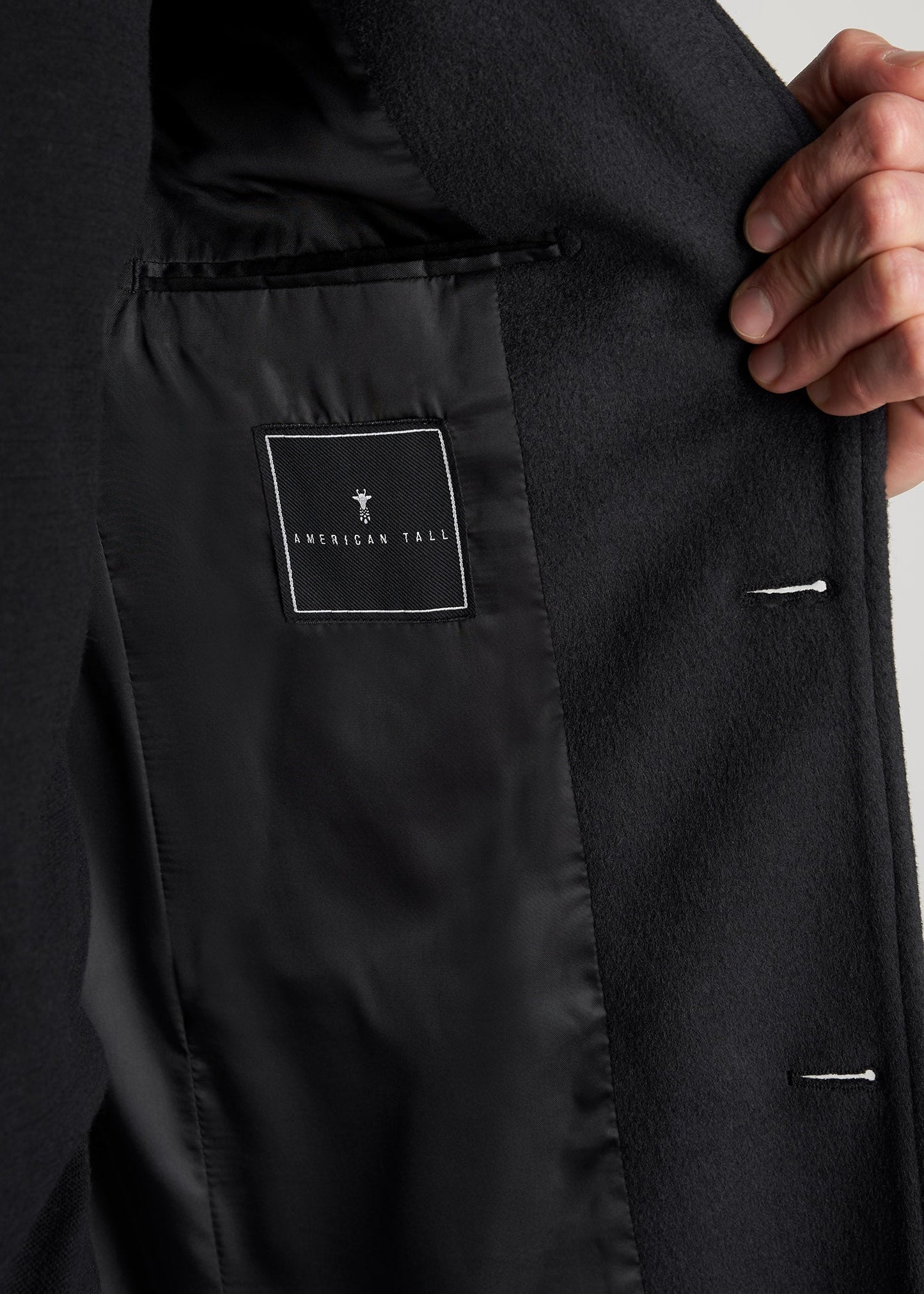 American-Tall-Men-Wool-Coat-CharcoalMix-detail