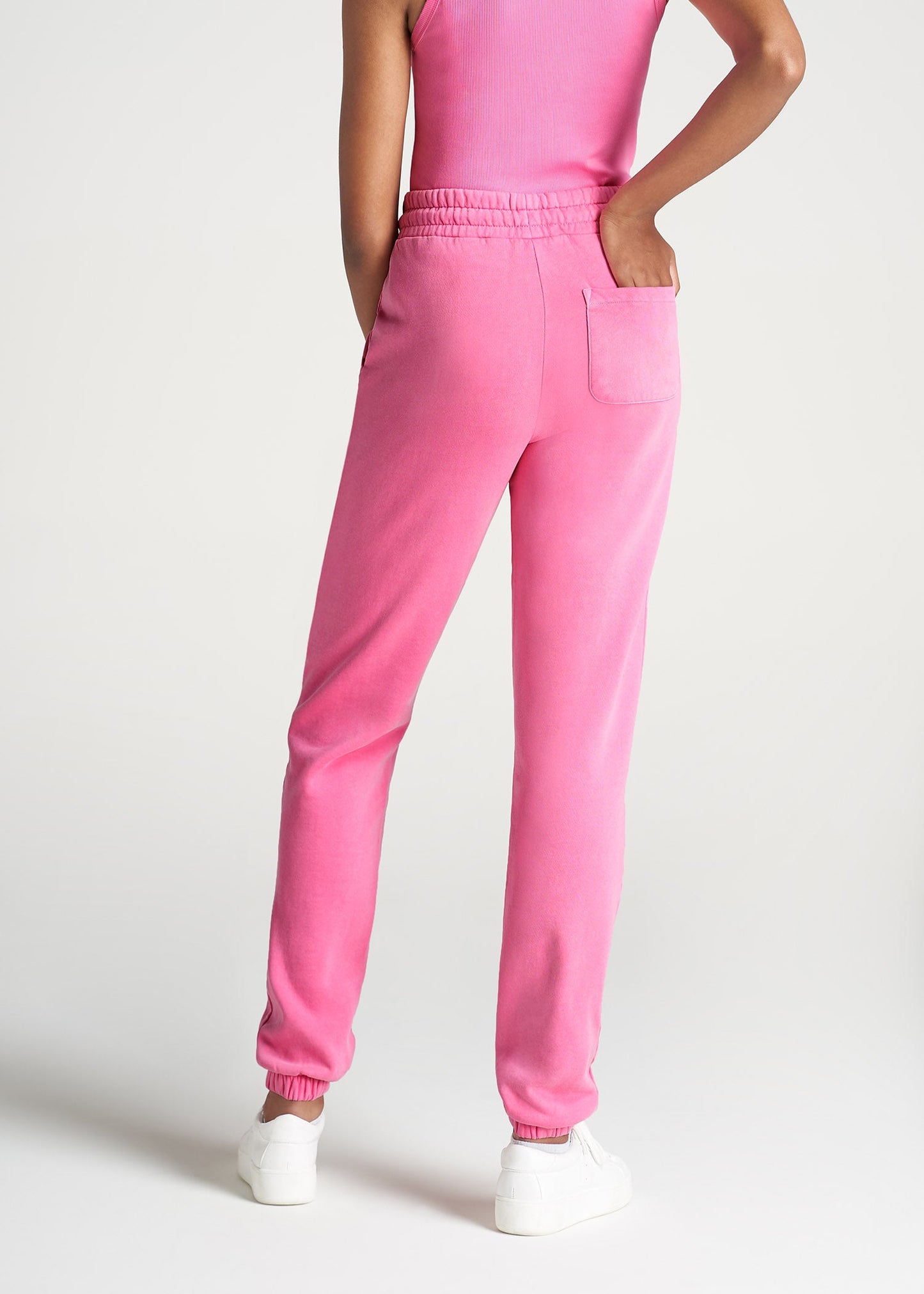 American-Tall-Women-8020-GD-HighWaist-SweatPants-BubblegumPink-back