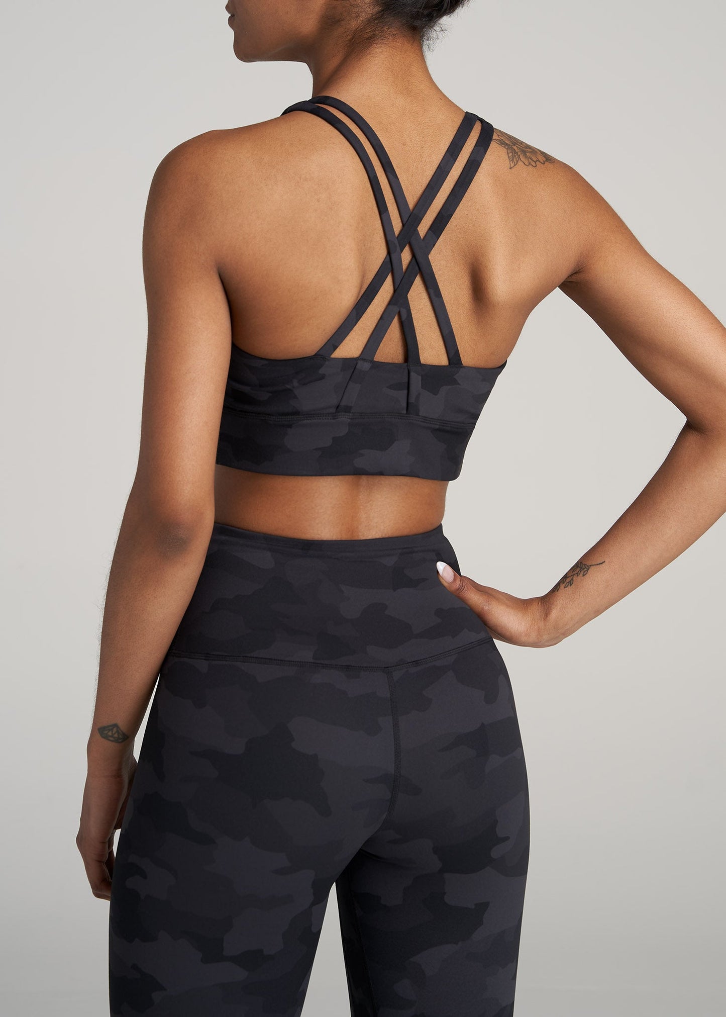 American-Tall-Women-Balance-Crisscross-SportBra-GreyCamo-back