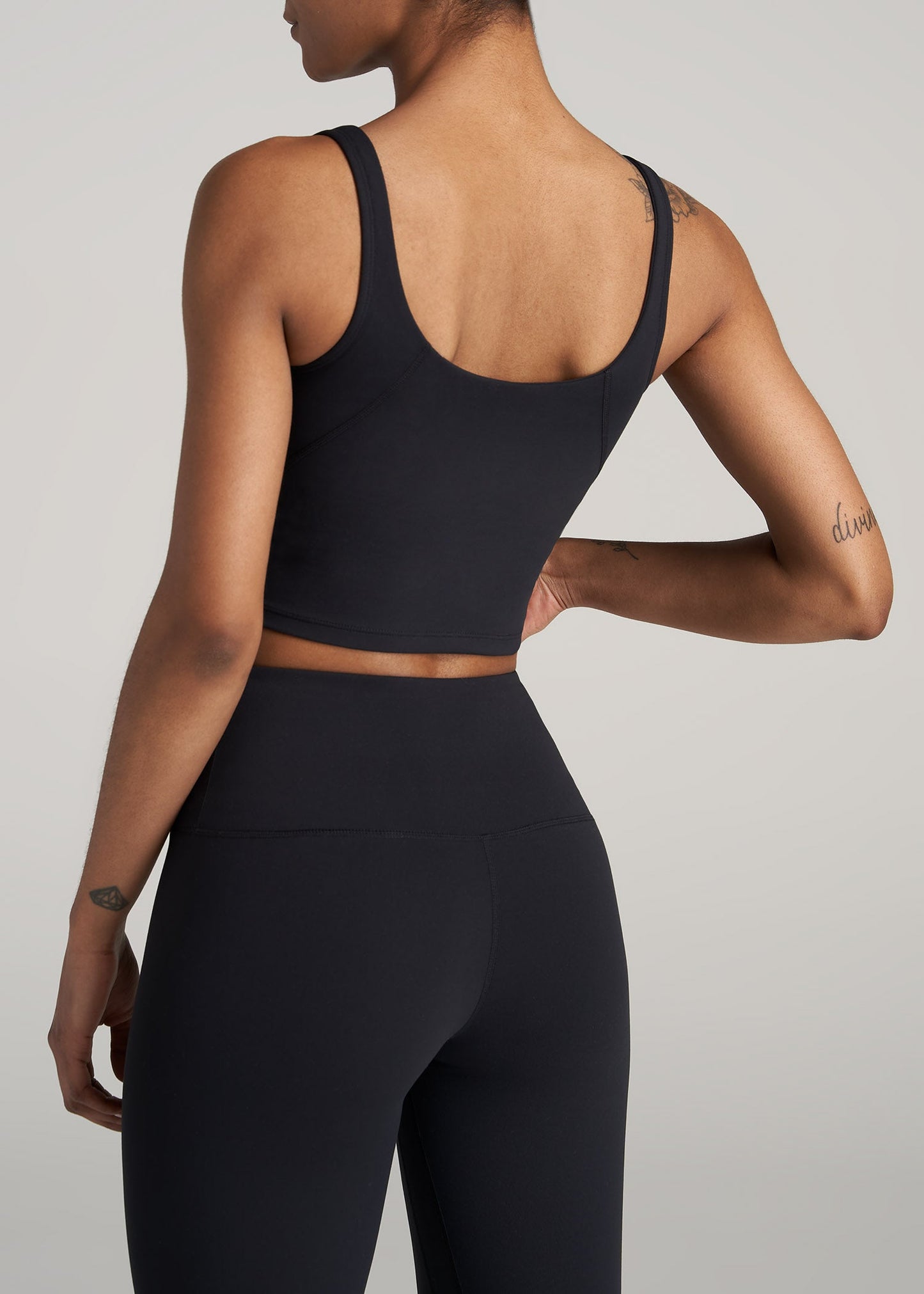 American-Tall-Women-Balance-TankTop-Black-back