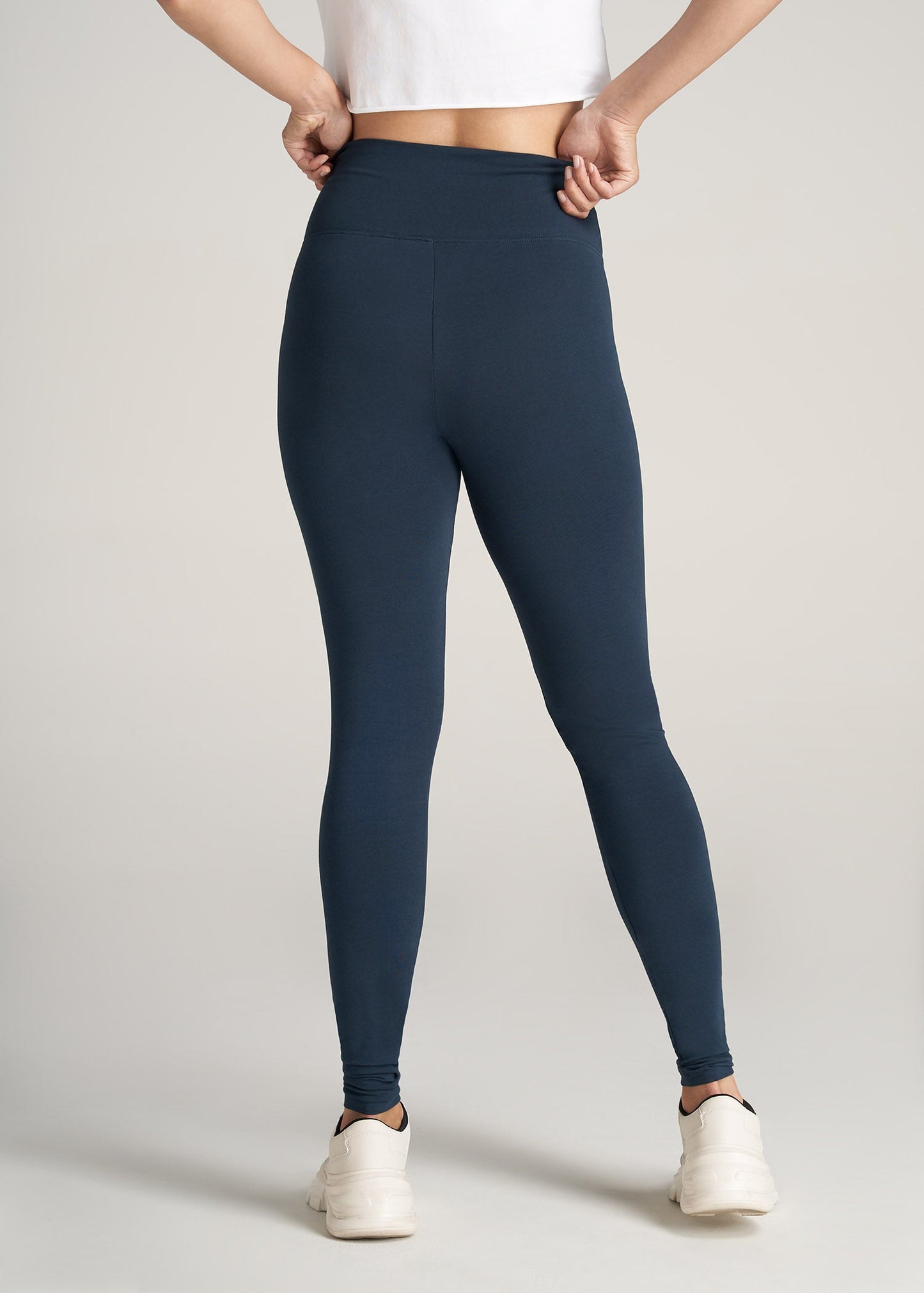 American-Tall-Women-CottonLeggings-BrightNavy-back