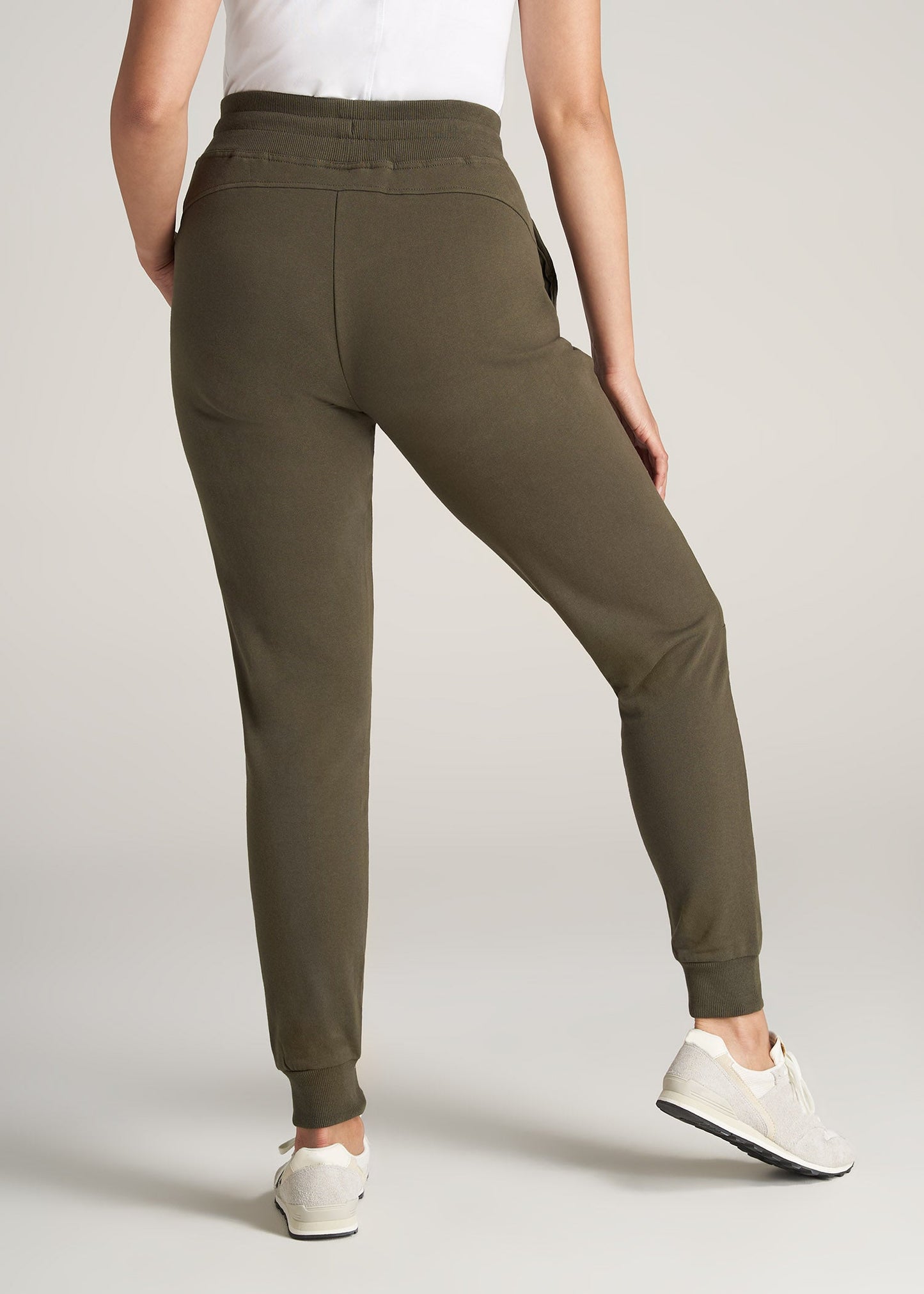 American-Tall-Women-FrenchTerry-Jogger-FernGreen-back