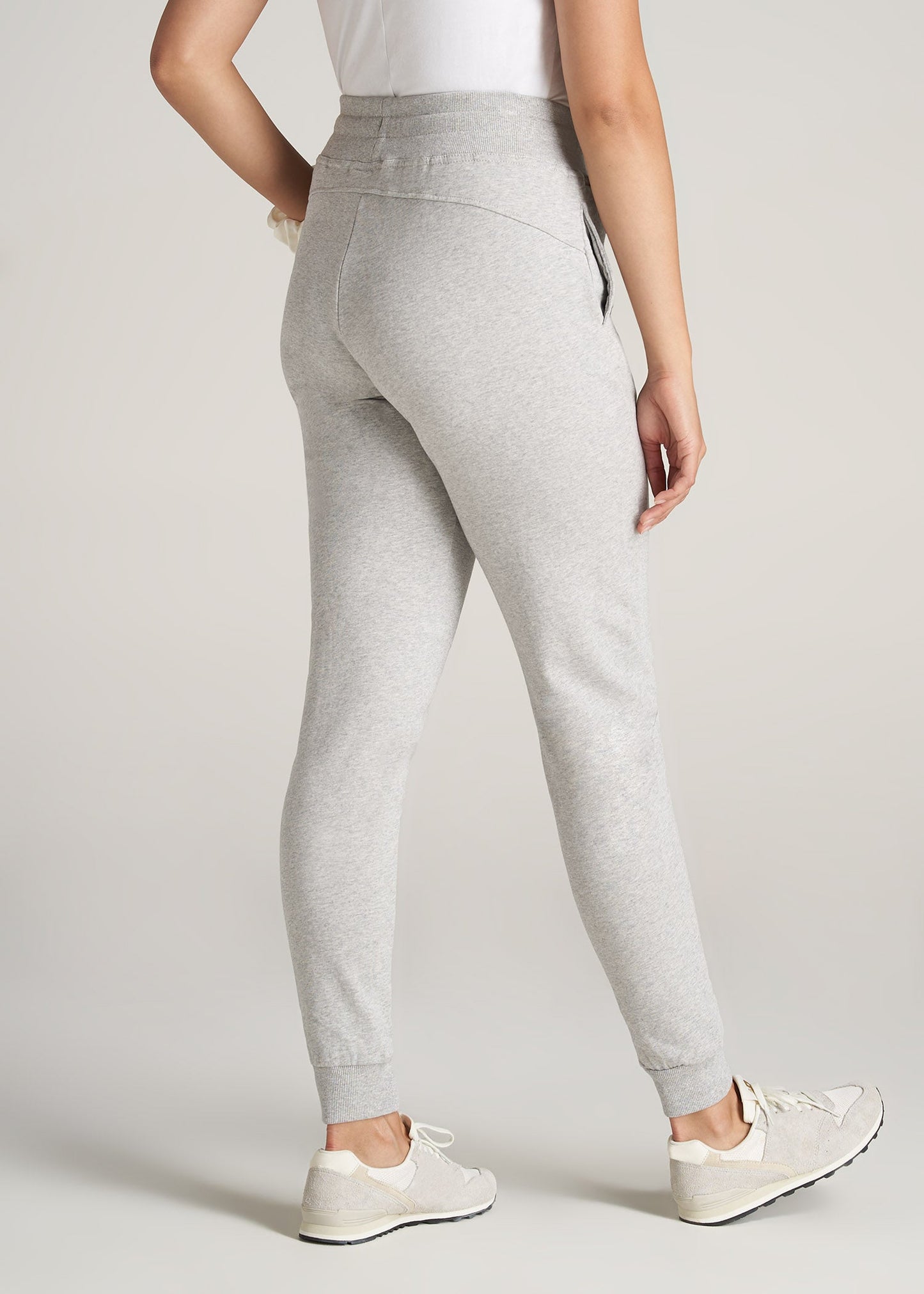 American-Tall-Women-FrenchTerry-Jogger-GreyMix-back