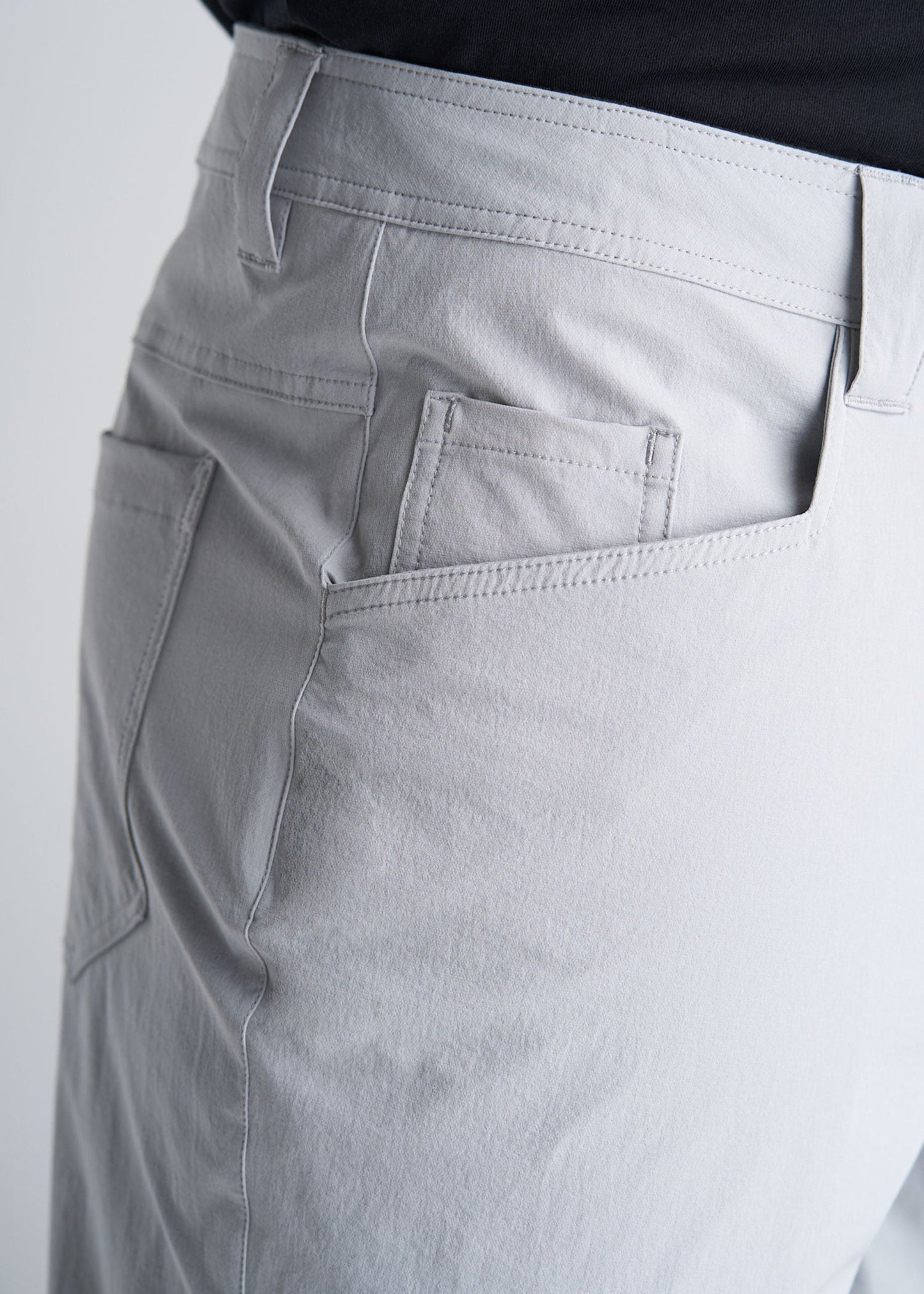 American_Tall_Mens_Hiking_Shorts_LightGrey-frontdetail
