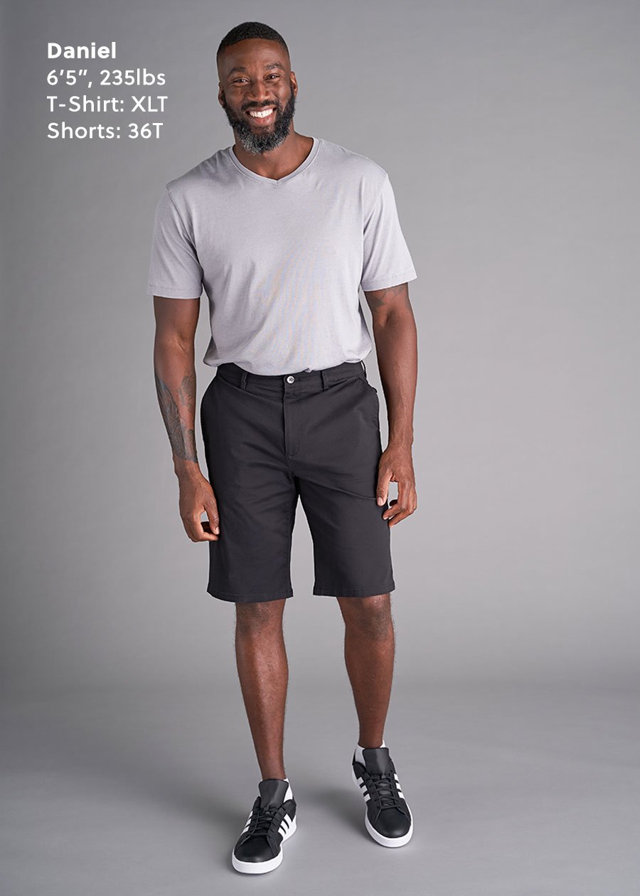 tall-mens-black-chino-shorts