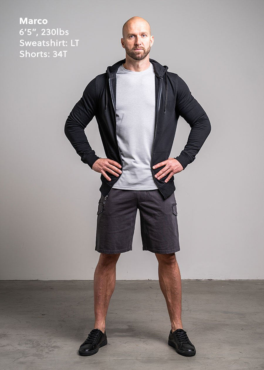 tall-guys-knit-cargo-shorts-charcoal-grey