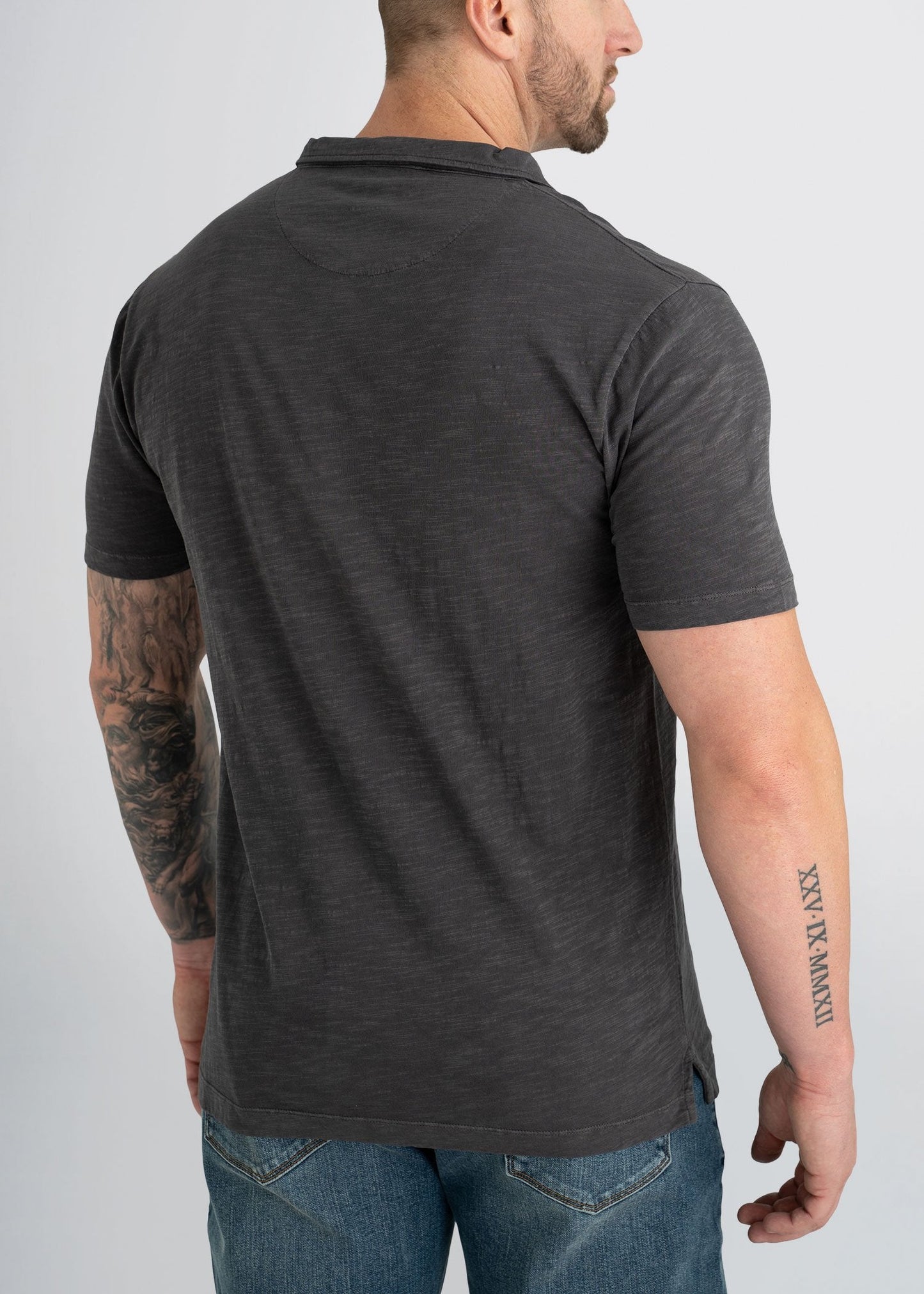 american-tall-mens-slub-polo-charcoal-back