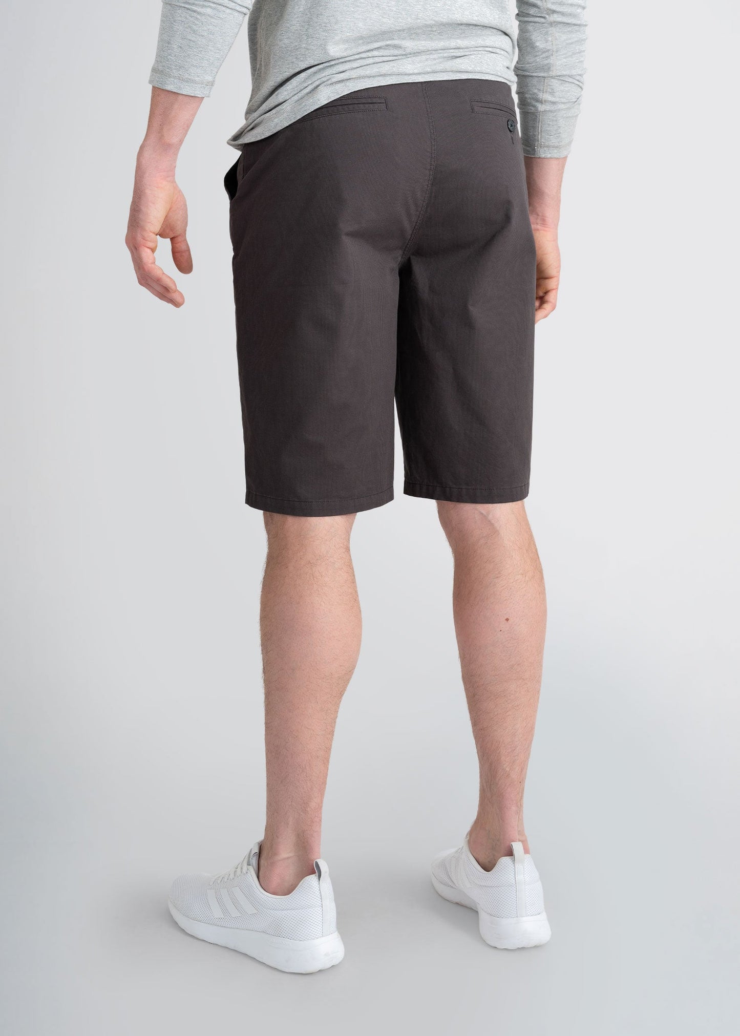 american-tall-mens-tattersall-shorts-charcoal-back