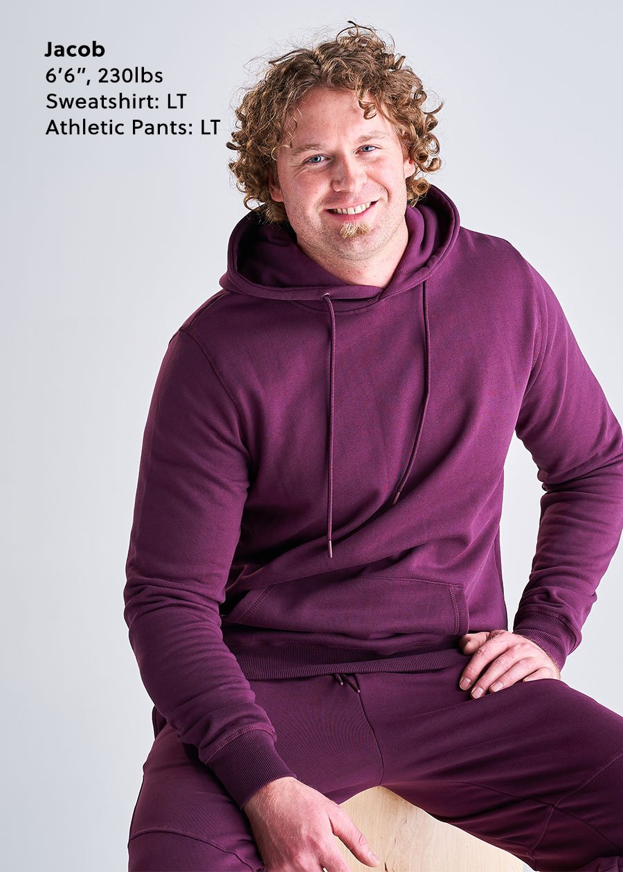 tall-mens-soft-hoodie-maroon