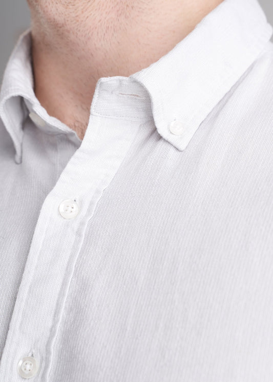 ATM-woven-LS-stretch-linen-shirt-birch-Detail-1