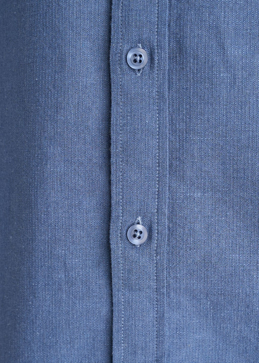 ATM-woven-LS-stretch-linen-shirt-mineral-blue-Detail