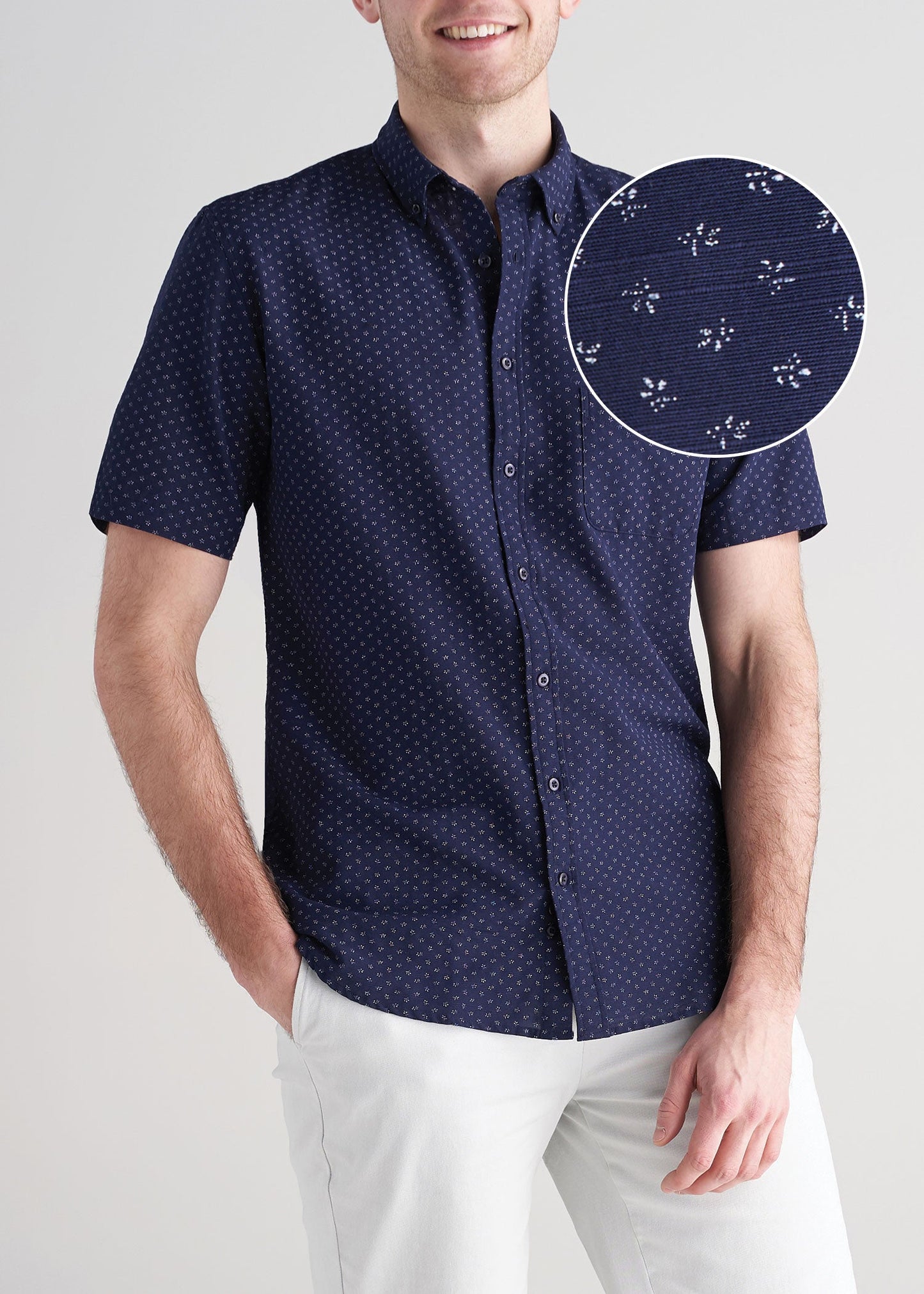 ATM-woven-print-navy-mini-floral-Front-swatch