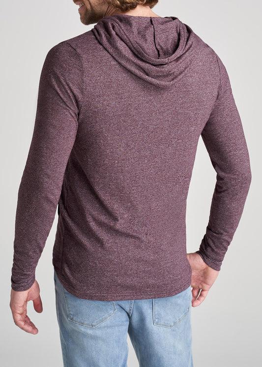 American-Tall-Men-3Button-Hoodied-LongSleeve-BurgundyMix-back