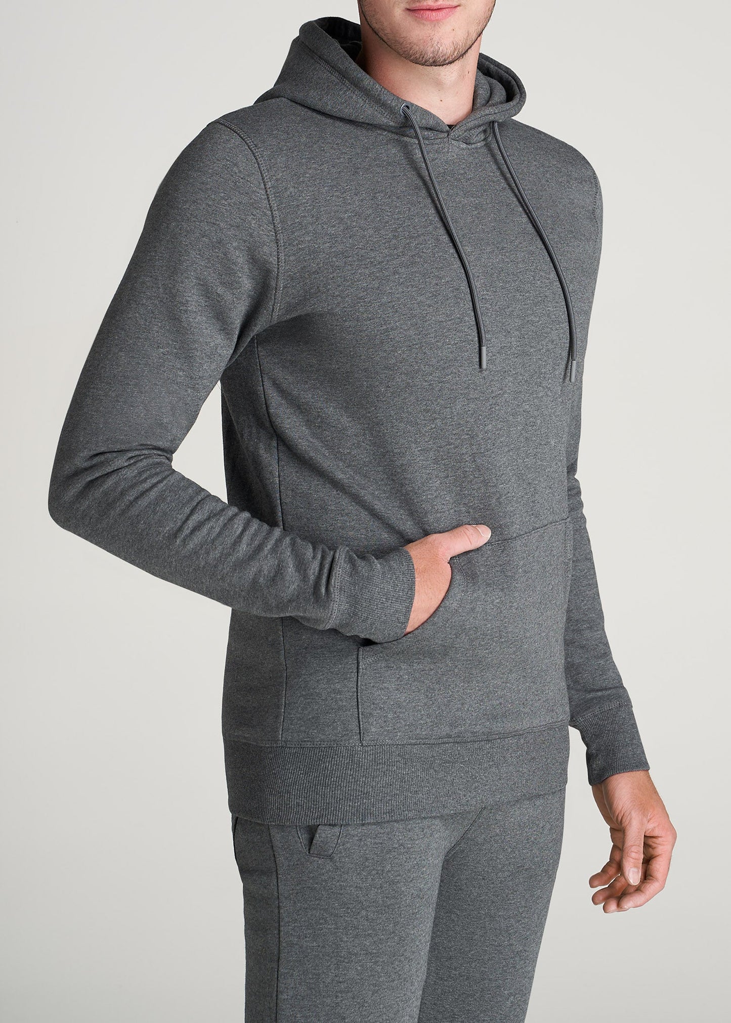 American-Tall-Men-80-20-Fleece-PullOver-Tall-Hoodie-CharcoalMix-side