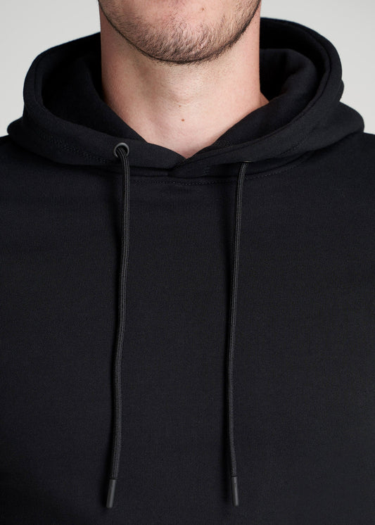 American-Tall-Men-80-20-Fleece-Pullover-Tall-Hoodie-Black-detail