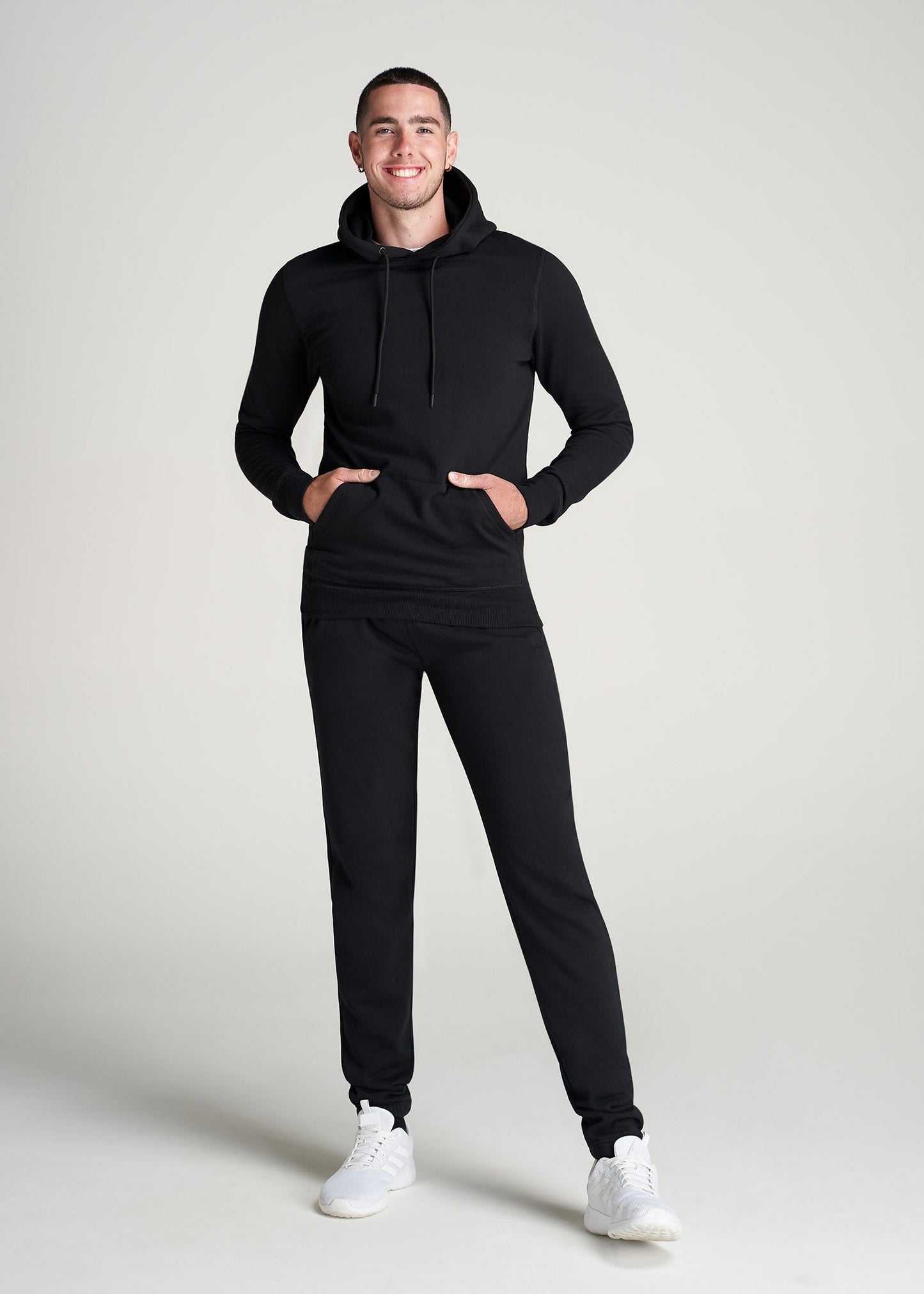 American-Tall-Men-80-20-Fleece-Pullover-Tall-Hoodie-Black-full