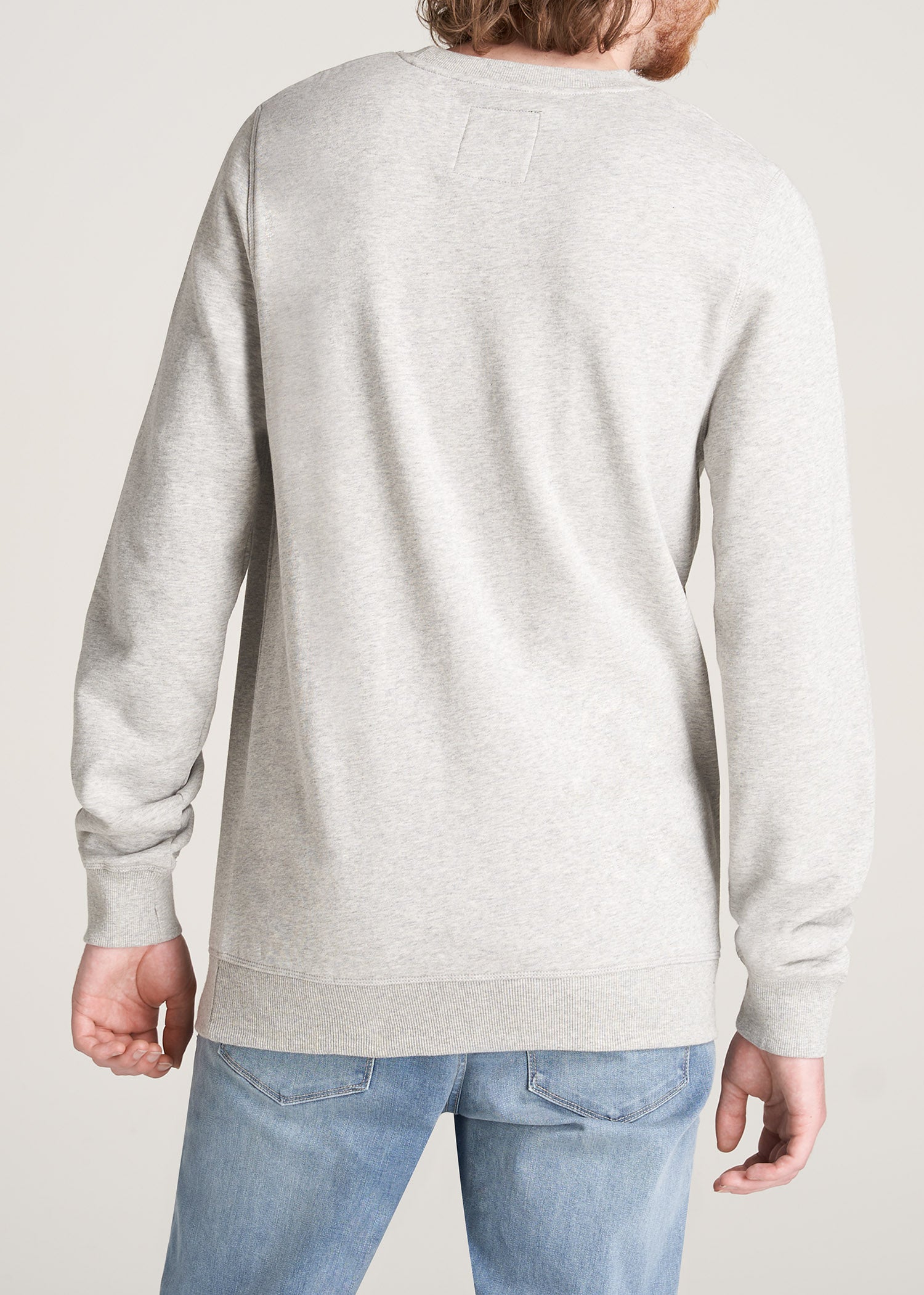 American-Tall-Men-8020-Fleece-CrewNeck-Sweatshirt-GreyMix-back