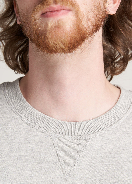 American-Tall-Men-8020-Fleece-CrewNeck-Sweatshirt-GreyMix-detail
