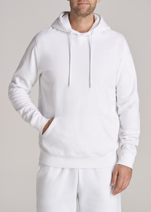    American-Tall-Men-8020-Fleece-PulloverHoodie-BrightWhite-front