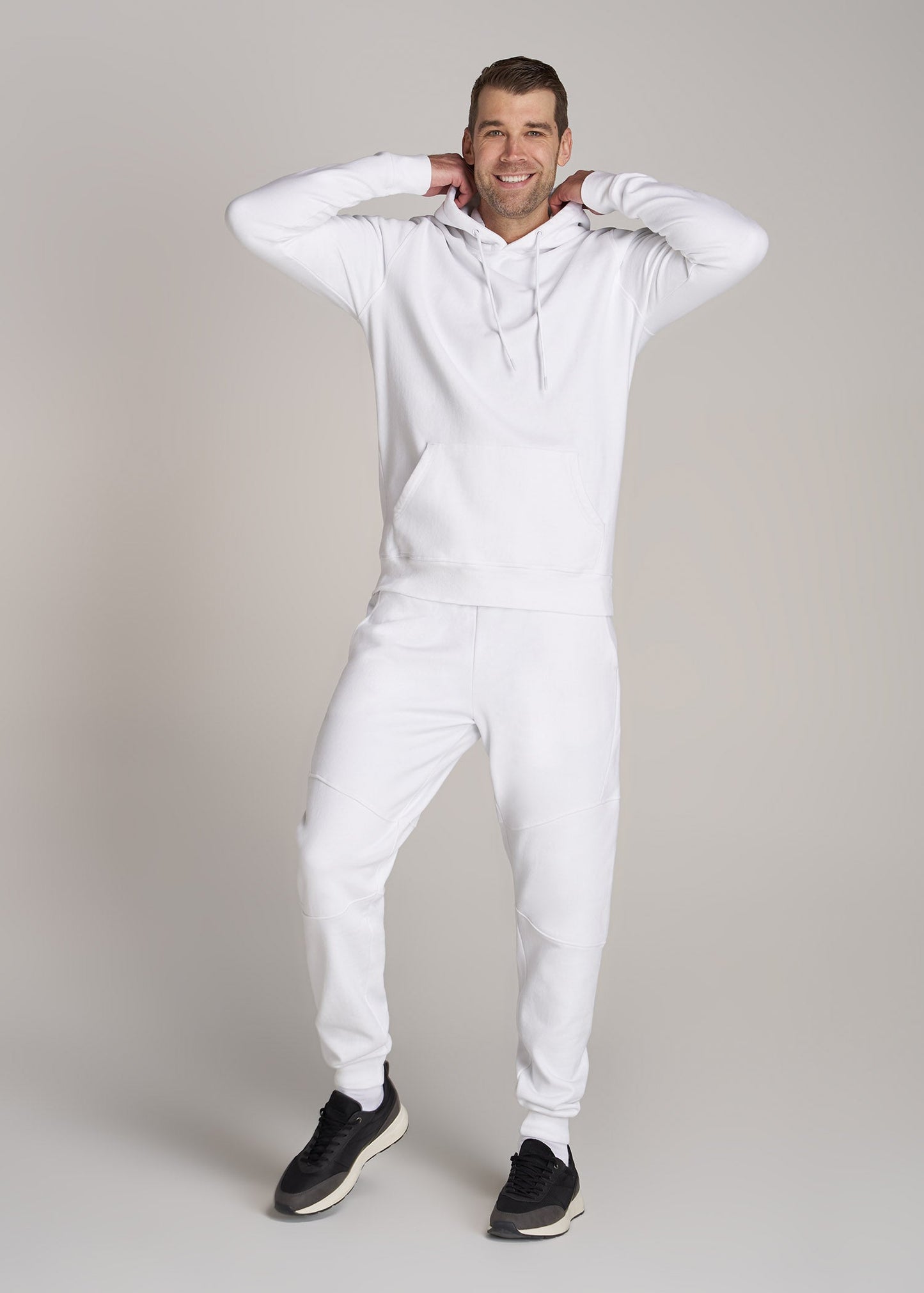       American-Tall-Men-8020-Fleece-PulloverHoodie-BrightWhite-full