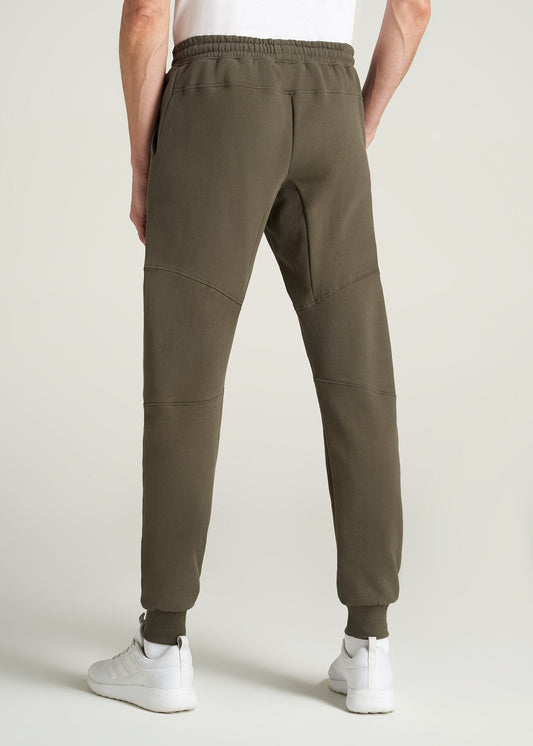       American-Tall-Men-8020-FleeceJogger-CamoGreen-back