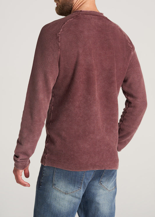    American-Tall-Men-AcidWash-Sweater-BurgandyMix-back