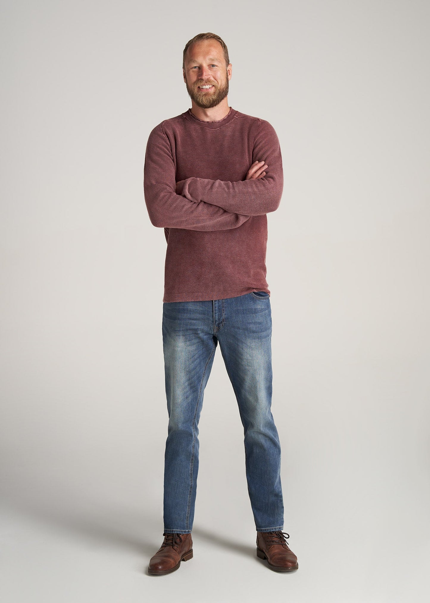     American-Tall-Men-AcidWash-Sweater-BurgandyMix-full