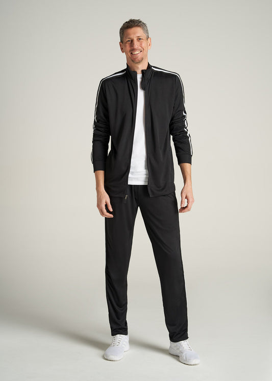       American-Tall-Men-Athletic-StripePants-Black-full