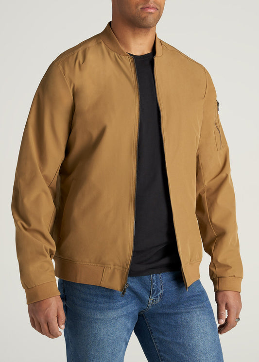       American-Tall-Men-Bomber-Jacket-Sahara-front
