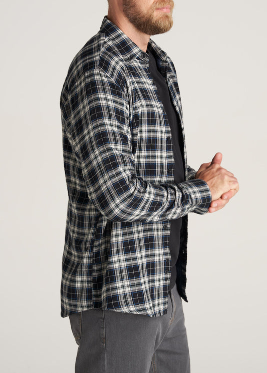    American-Tall-Men-DoubleWeave-Shirt-BlackNatural-side