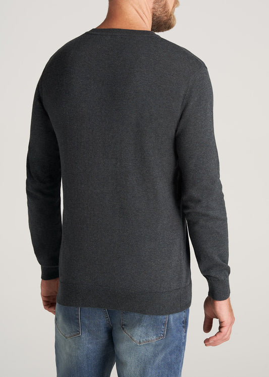    American-Tall-Men-EveryDay-VNeck-Sweater-CharcoalMix-back
