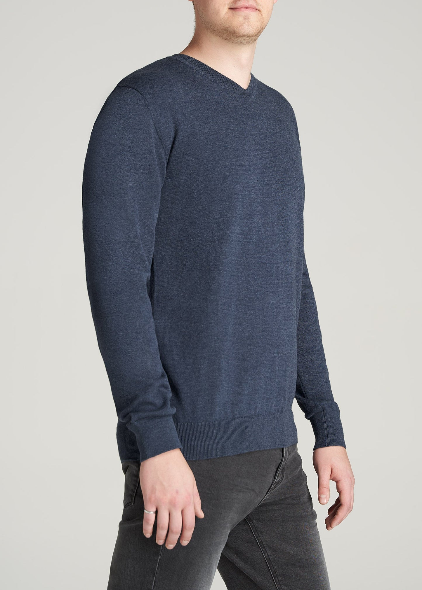         American-Tall-Men-EveryDay-VNeck-Sweater-Navy-side