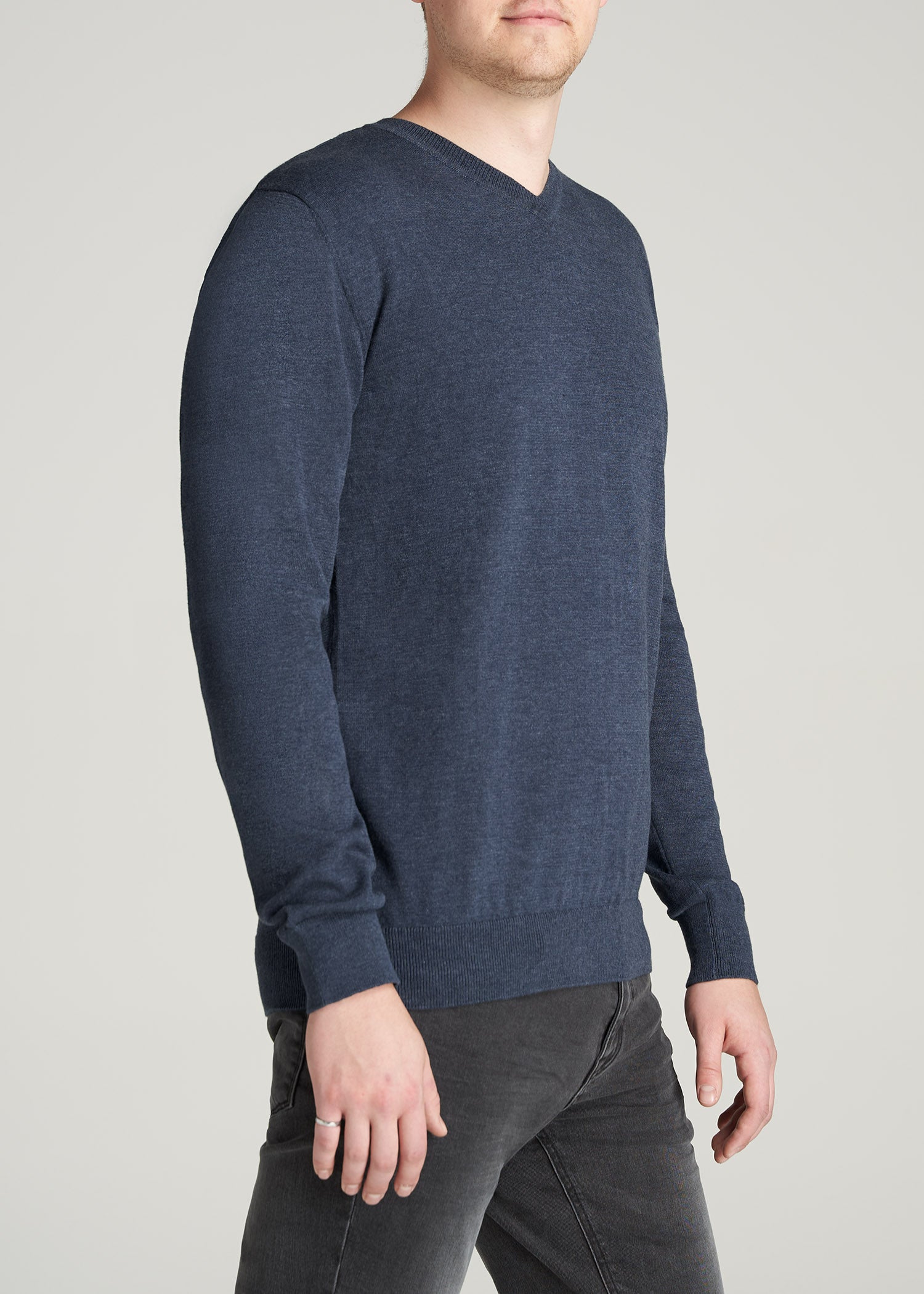         American-Tall-Men-EveryDay-VNeck-Sweater-Navy-side