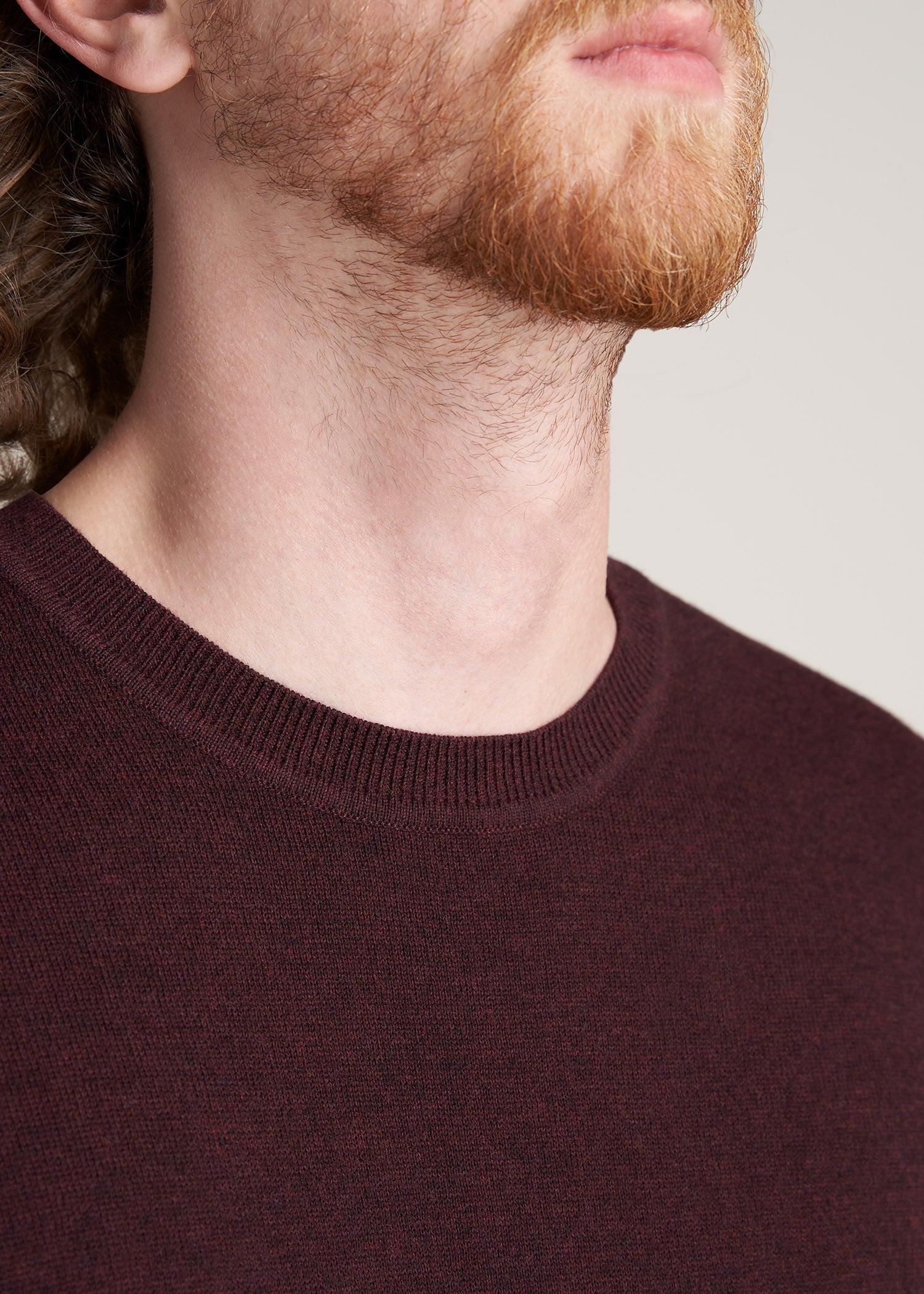 American-Tall-Men-Everyday-CrewNeck-Sweater-BurgundyMix-detail