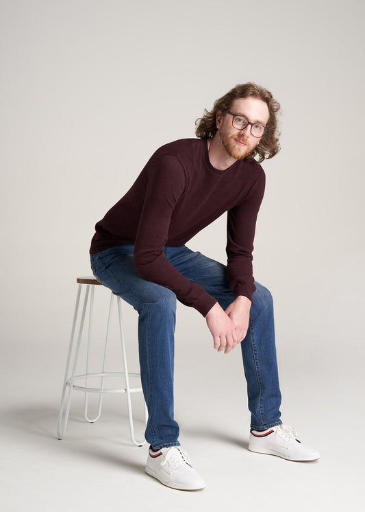 American-Tall-Men-Everyday-CrewNeck-Sweater-BurgundyMix-full