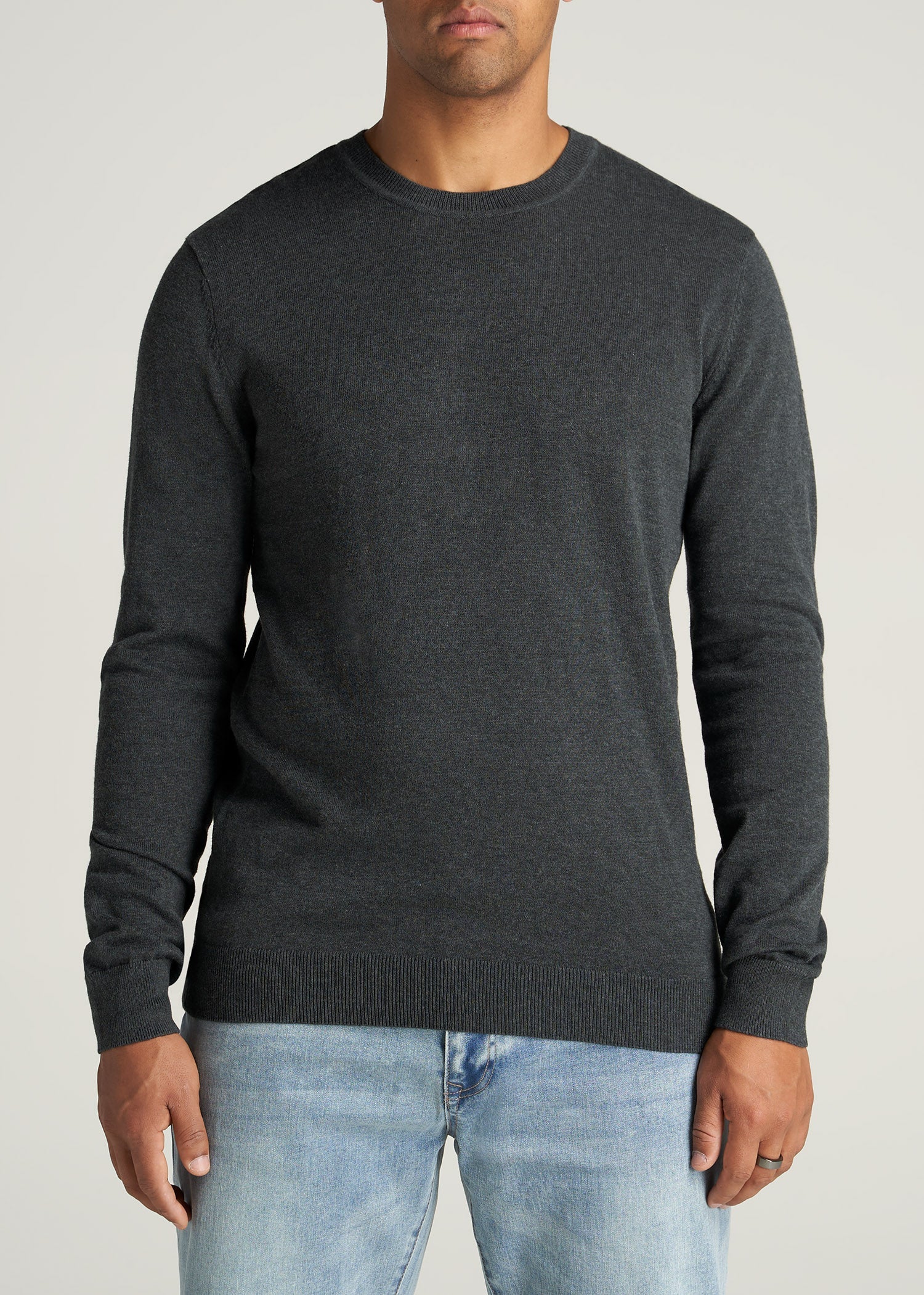   American-Tall-Men-Everyday-CrewNeck-Sweater-CharacolMix-front