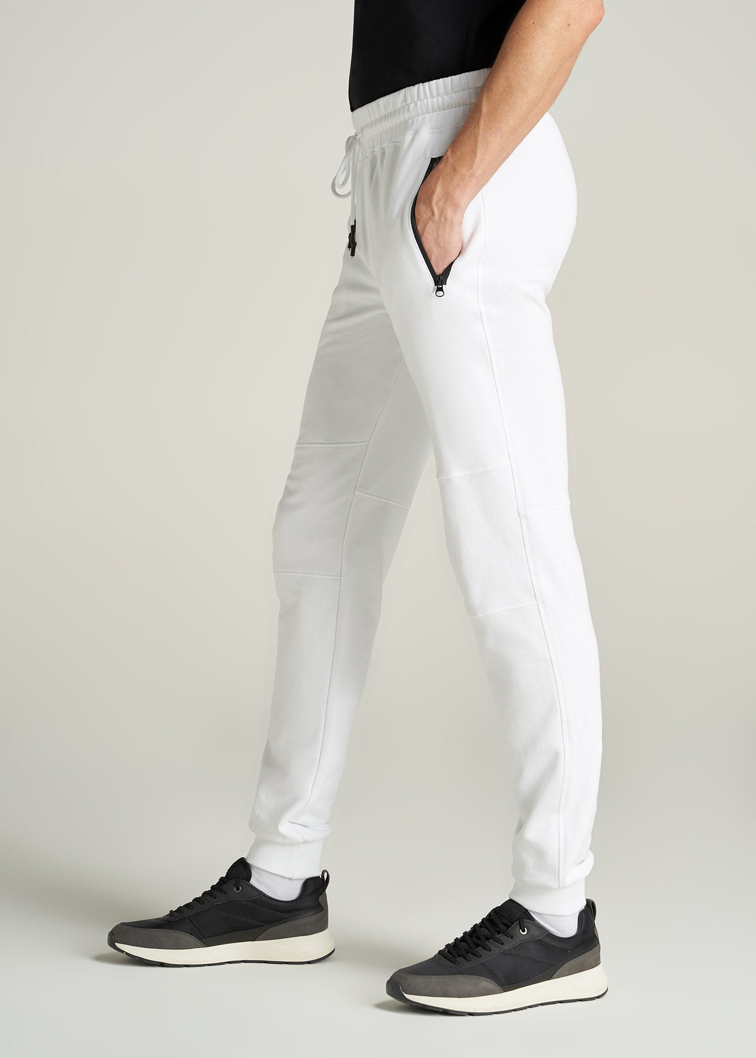    American-Tall-Men-FrenchTerry-Jogger-BrightWhite-side