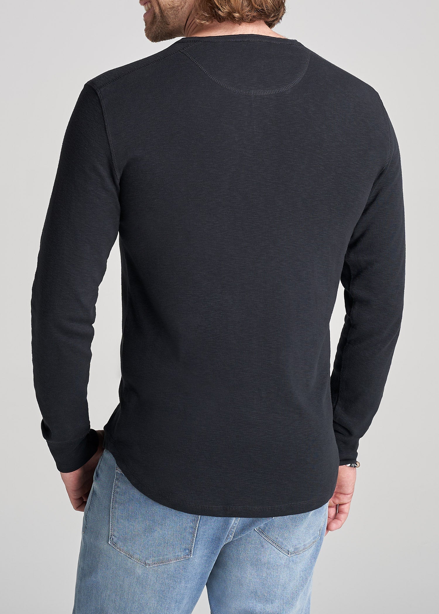 American-Tall-Men-Heavy-Longsleeve-Slub-Henley-Black-back