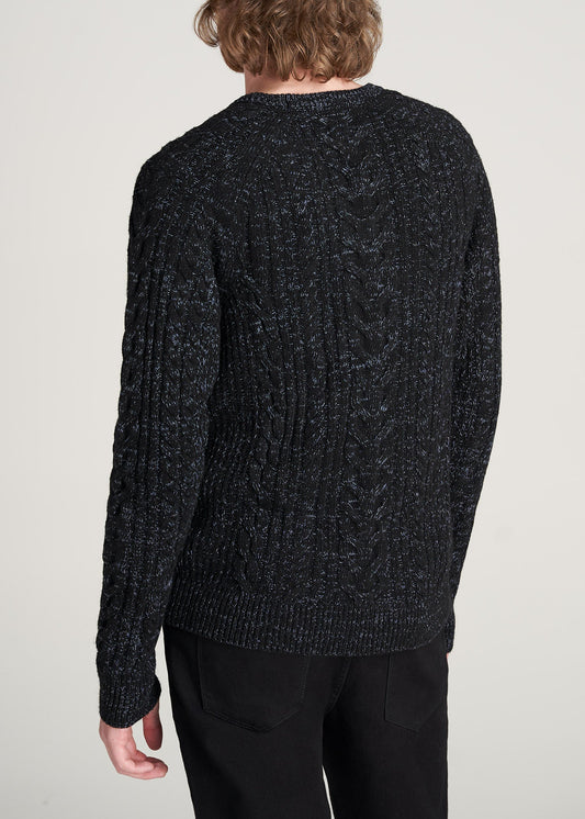 American-Tall-Men-HeavyCable-PulloverSweater-BlackNavy-back