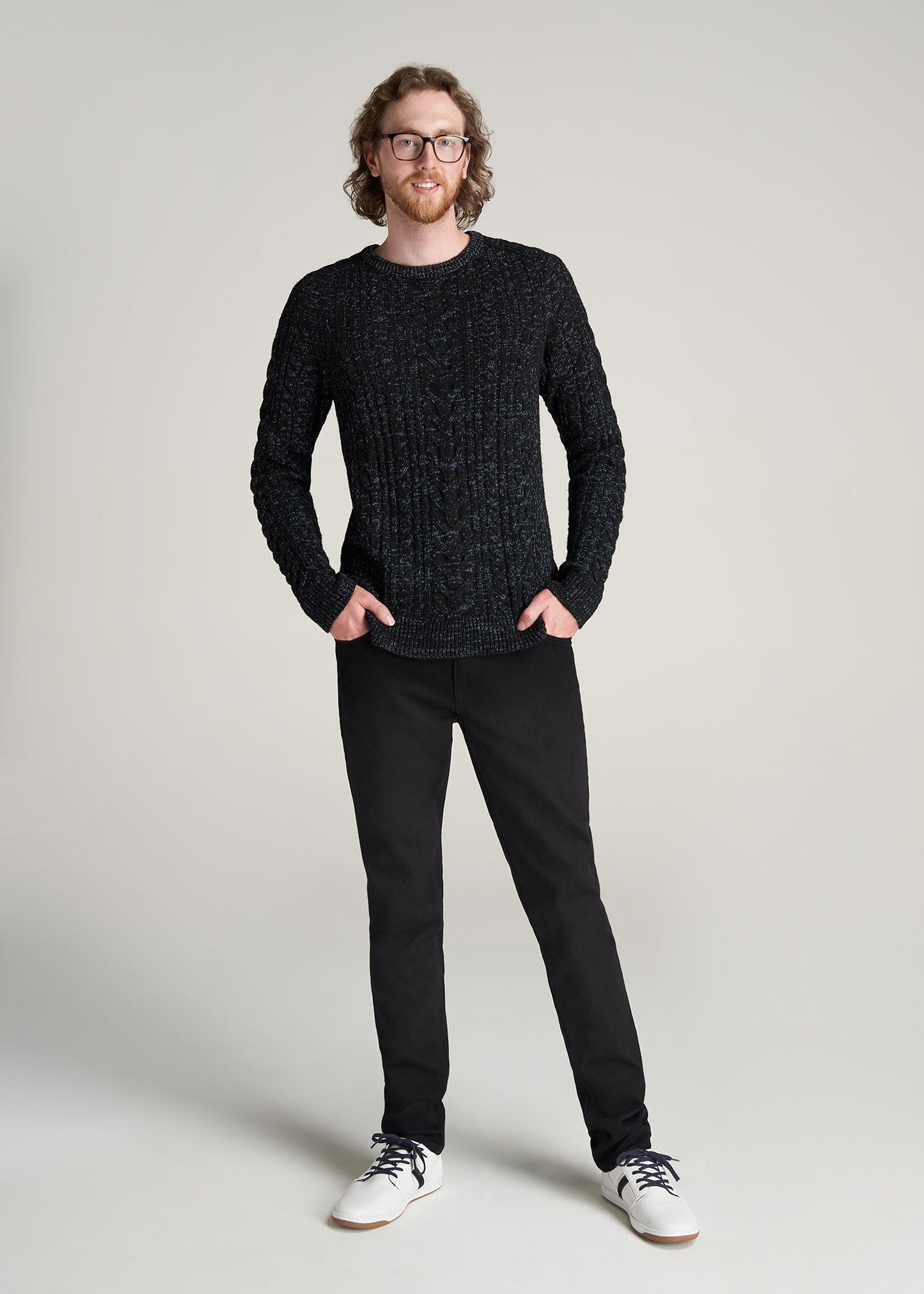 American-Tall-Men-HeavyCable-PulloverSweater-BlackNavy-full