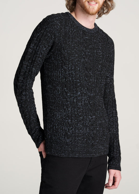 American-Tall-Men-HeavyCable-PulloverSweater-BlackNavy-side