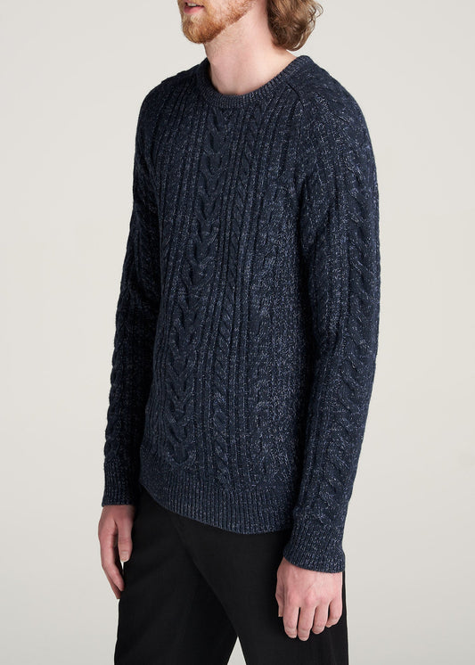 American-Tall-Men-HeavyCable-PulloverSweater-NavyBlue-side