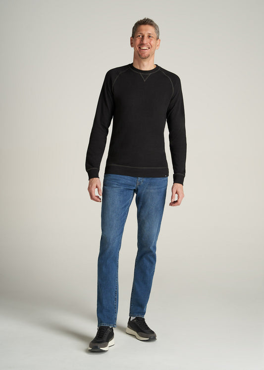    American-Tall-Men-HeavyThermal-Raglan-LongSleeve-Black-full