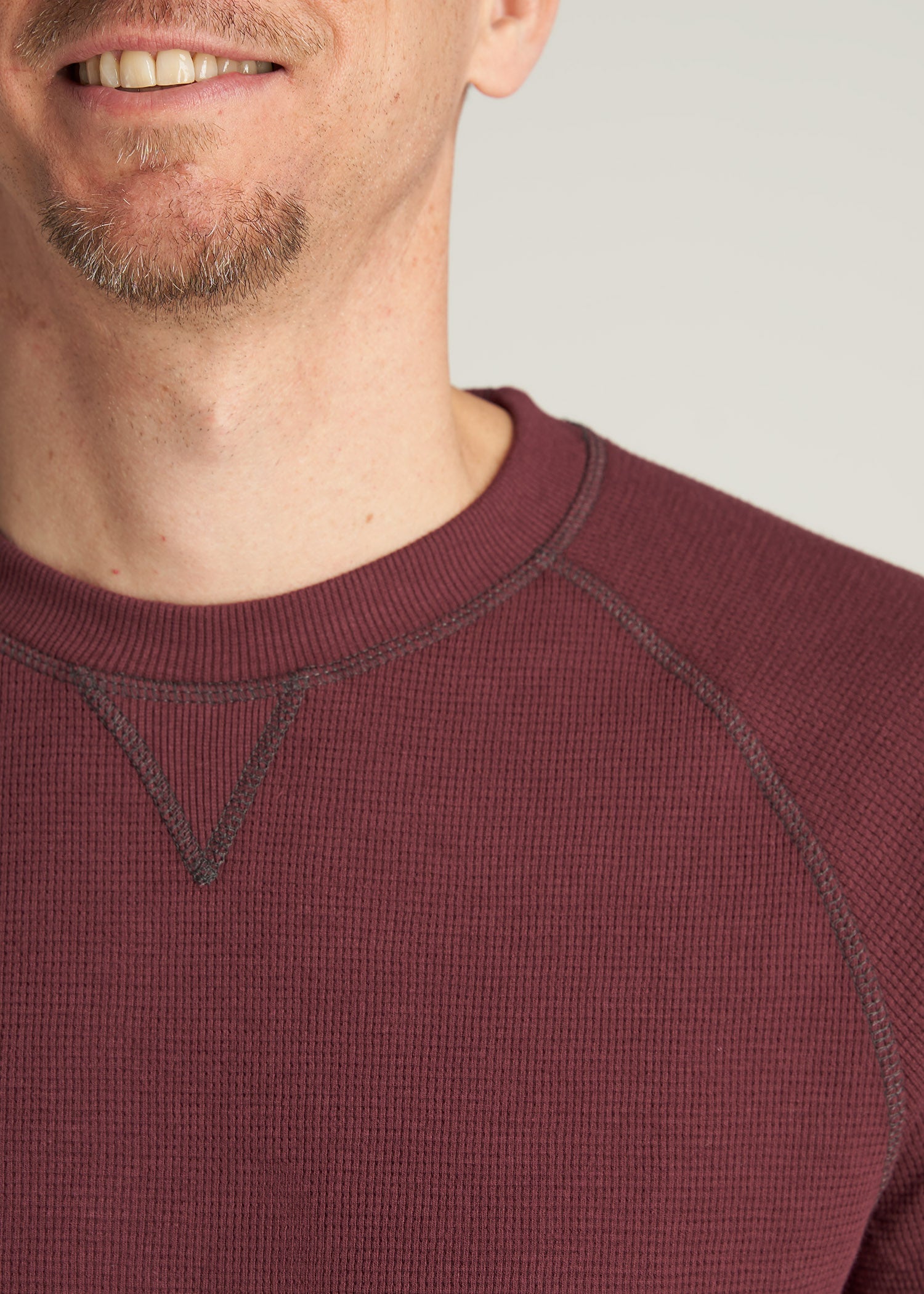     American-Tall-Men-HeavyThermal-Raglan-LongSleeve-GarnetRed-detail