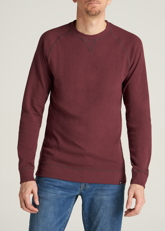       American-Tall-Men-HeavyThermal-Raglan-LongSleeve-GarnetRed-front