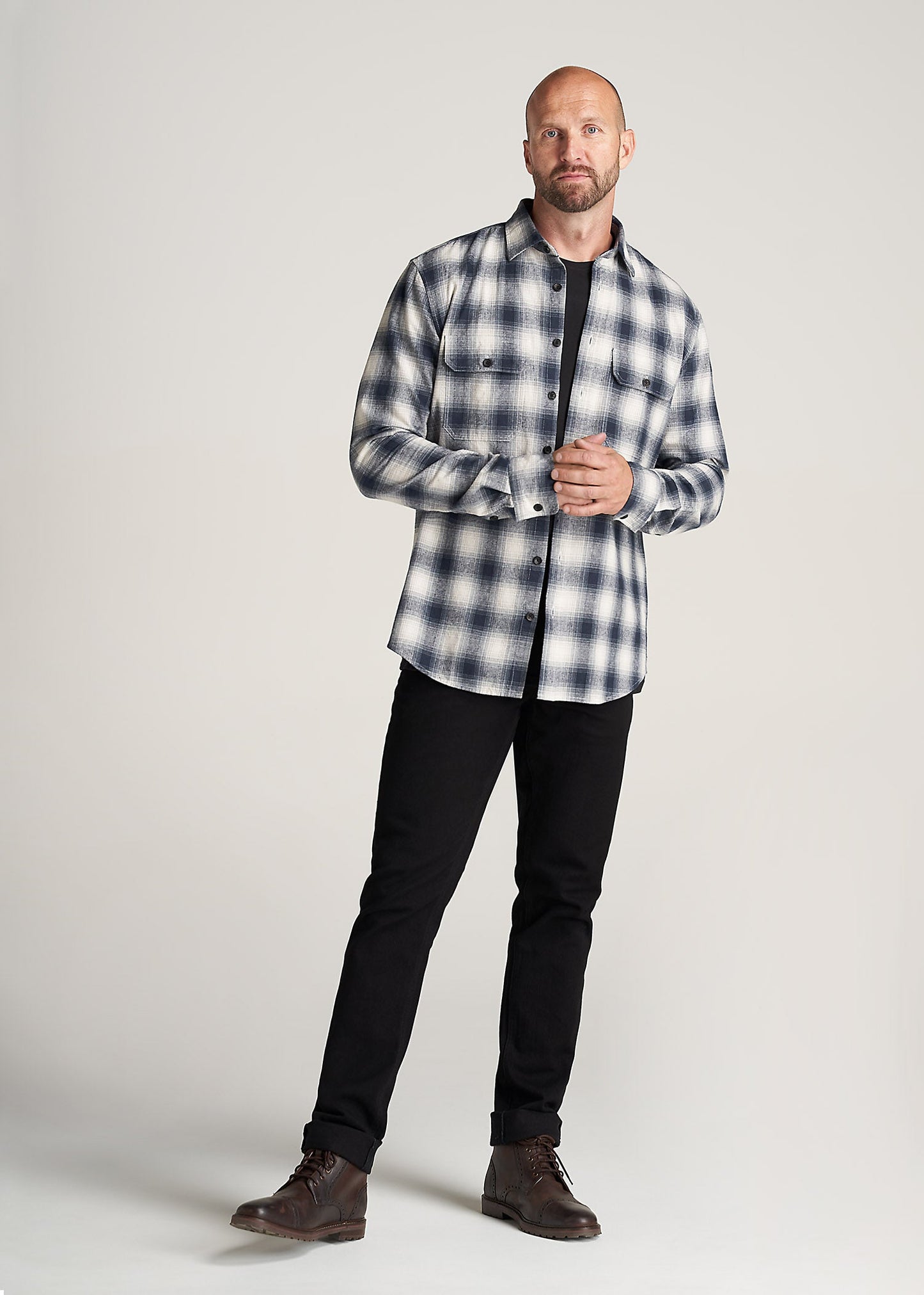         American-Tall-Men-LJ-ArmyPlaid-WeatheredNavyEcruPlaid-full